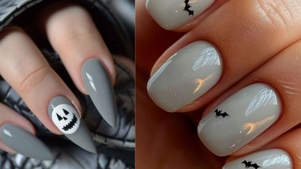 Neutral Halloween Nails