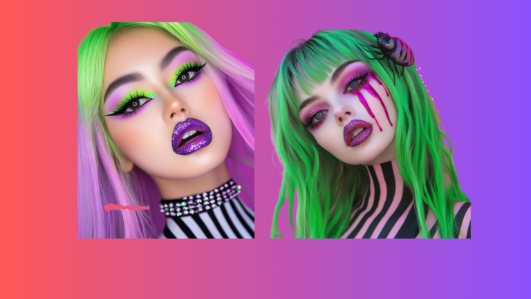 Fall Beetlejuice Makeup