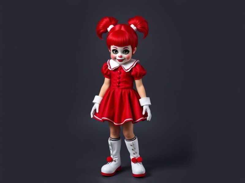 A girl dressed as Circus Baby, capturing the eerie and unsettling beauty of the FNAF: Sister Location character.