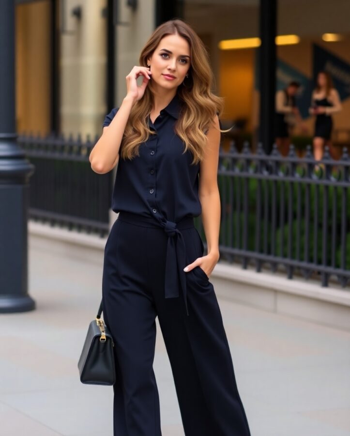 Bold and sophisticated jumpsuit.