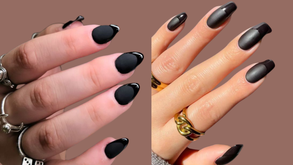 Combining matte and glossy finishes for a sleek and sophisticated contrast.