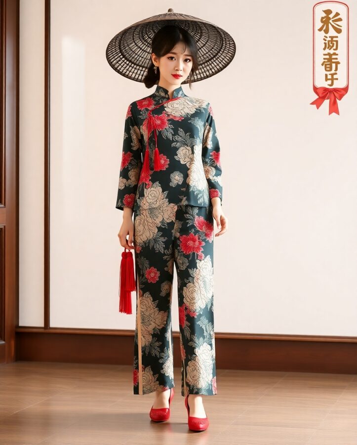 A women dressed in Douyin fashion