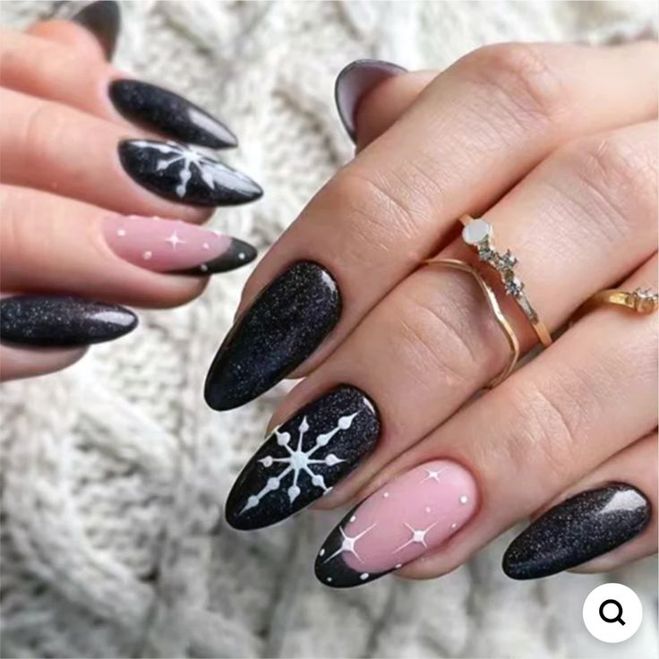 Simple Dark Winter Nails