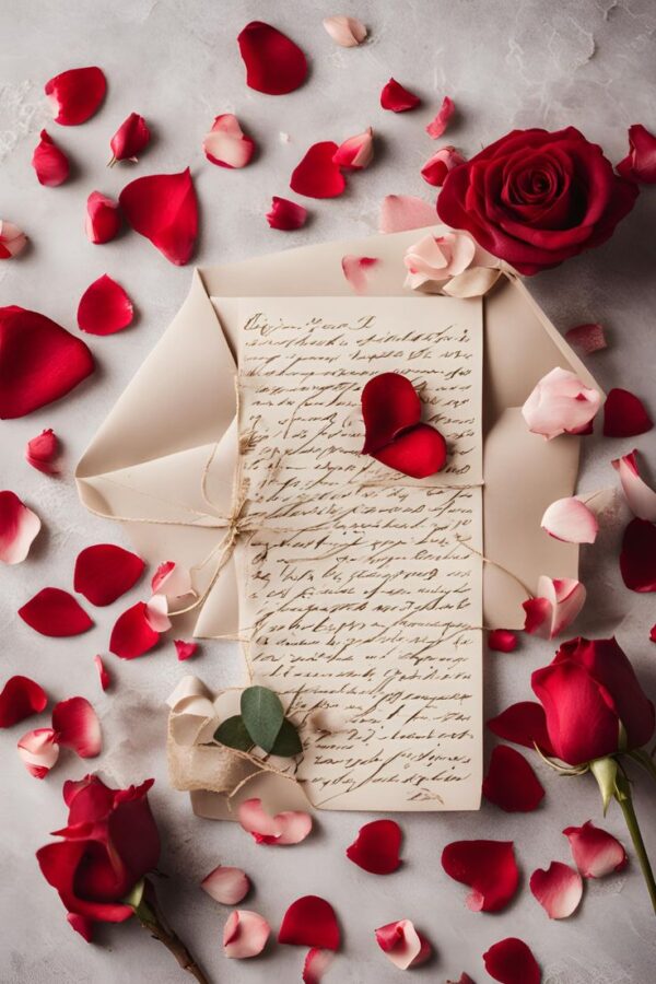 A heartfelt handwritten love letter, a timeless and romantic gesture that will be cherished forever.