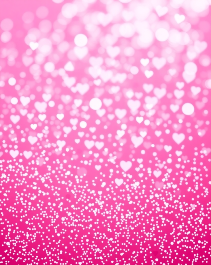 A sparkling Valentine's Day wallpaper featuring a shimmering pink glitter background.