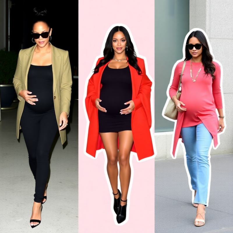 Rihanna's maternity style: a masterclass in dress-to-impress fashion. #Rihanna #MaternityChic #FashionGoals #DressToImpress