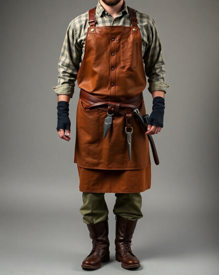 A hardworking blacksmith forges metal, showcasing the practical and durable attire of medieval dress to impress for a craftsman. #MedievalBlacksmith #Craftsmanship #PracticalClothing #DressToImpress #Workwear