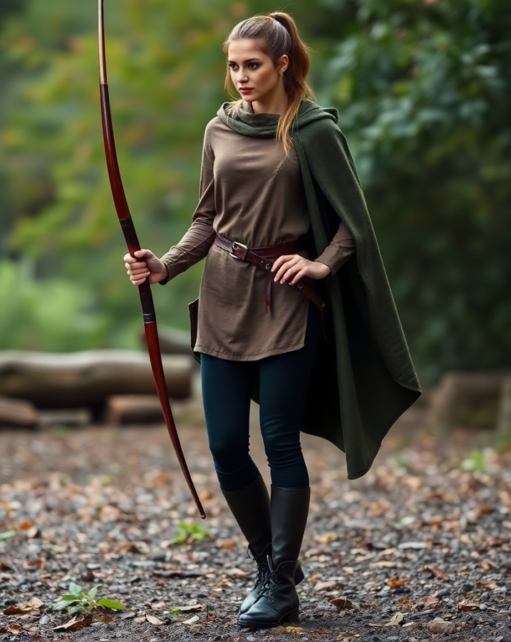 This skilled archer's attire blends practicality and purpose, demonstrating how to dress to impress with efficiency and expertise in the medieval era. #MedievalLife #ArcherFashion #DressToImpress #HistoricalCostumes #Precision