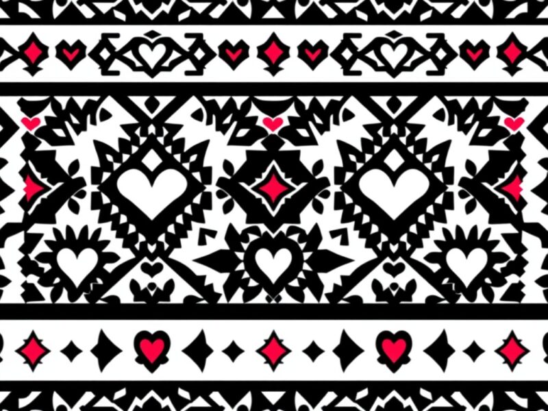 Tribal Valentine Wallpaper Design