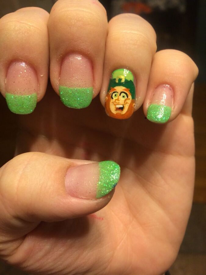 Happy St. Patrick's Day! Rock these leprechaun beard nails for a fun and festive look. #StPatricksDay #Nails #Leprechaun #Beard #Fun