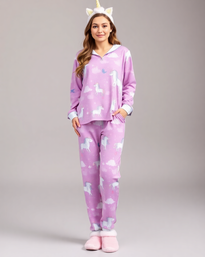 Dreamy comfort and magical style! This Unicorn Dreams pajama look is perfect for a whimsical and fashionable pajama day. #UnicornPajamas #PajamaDayStyle #MagicalChic #CozyComfort