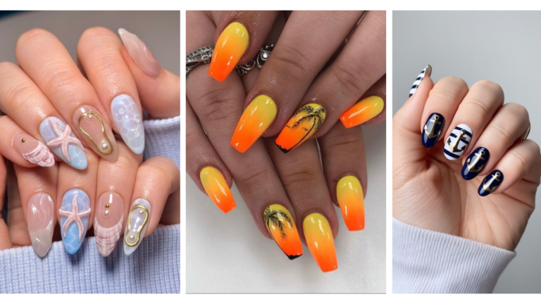 Creative cruise nails ideas featuring vibrant colors, ocean-inspired designs, and stylish patterns perfect for your next vacation or beach getaway. #CruiseNails #NailArtIdeas #VacationNails #BeachNails #NailDesigns #NailInspo