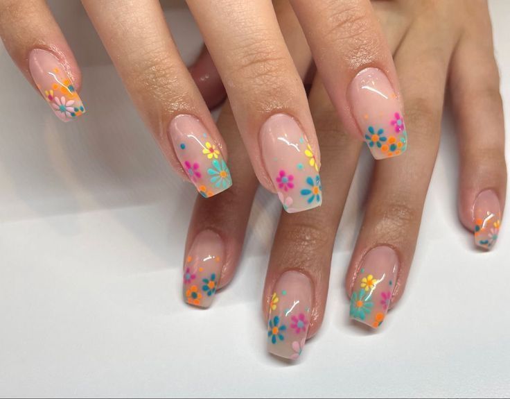 Floral Nail Art.